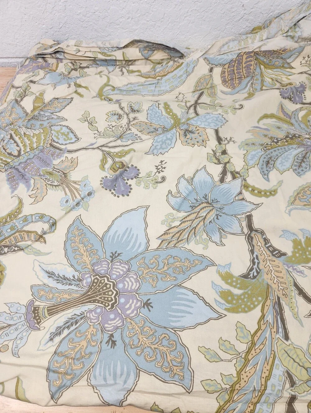 Pottery Barn Brigitte King Duvet Cottagecore Paisley Floral 100% Cotton NOS